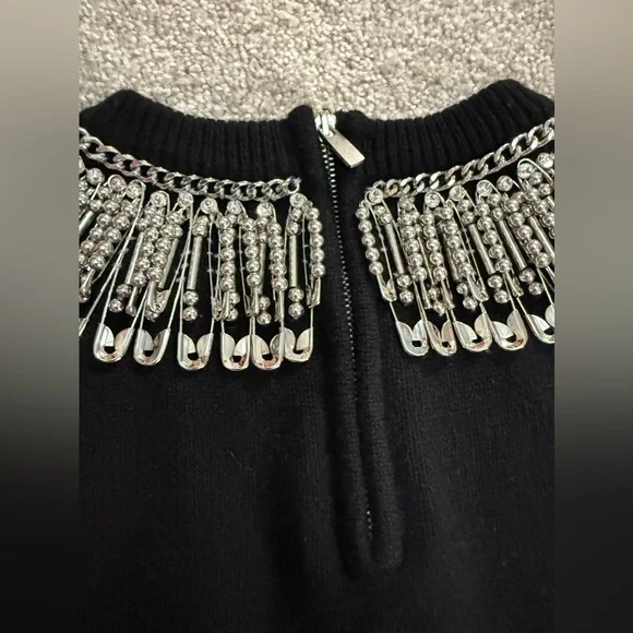 Michael Kors Collection - Stunning Beaded Chainlink Cashmere Sweater - size XS - Picture 12 of 12